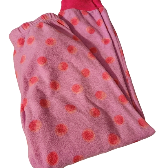 Two Circo Fuzzy Medium Girls Pajama Bottoms Pink Multicolor Bows - Picture 6 of 11